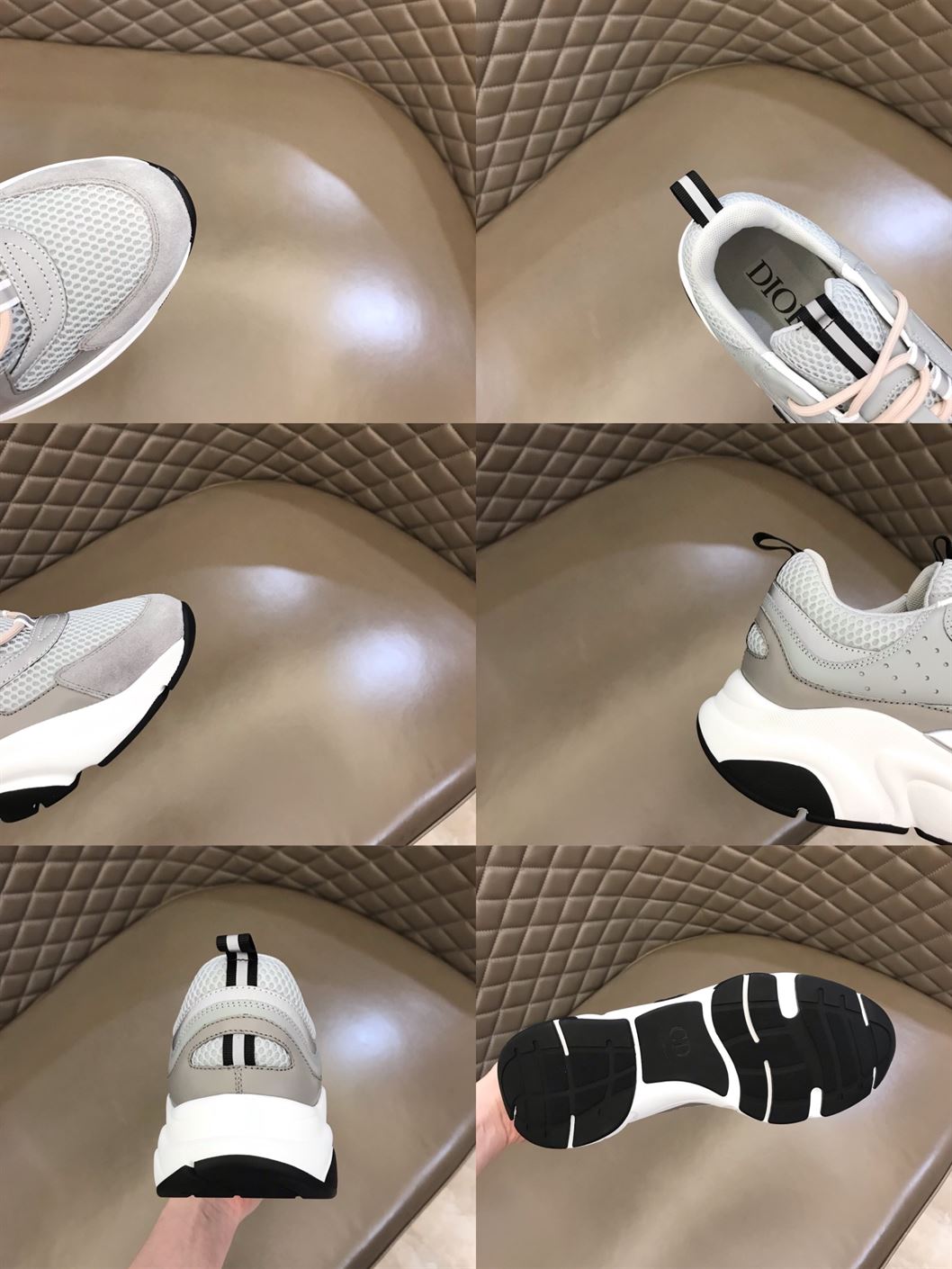 D10r B22 SNEAKERS IN GREY AND WHITE   DO005