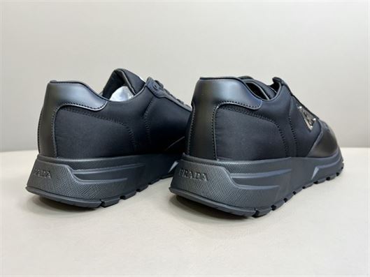 Pra*a PRAX 01 RE-NYLON AND BRUSHED LEATHER SNEAKERS   PRS027