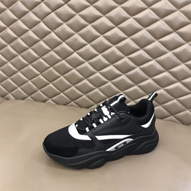 D10r B22 SNEAKER BLACK TECHNICAL MESH AND SMOOTH CALFSKIN   DO045