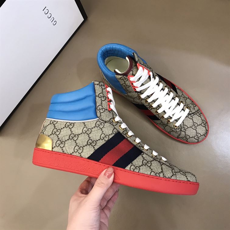 Gvc*1 ACE GG HIGH TOP SNEAKERS   GCC059