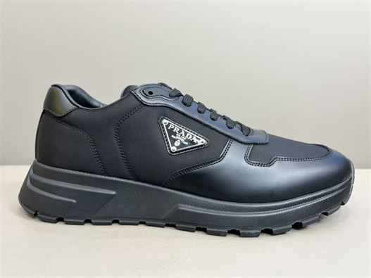 Pra*a PRAX 01 RE-NYLON AND BRUSHED LEATHER SNEAKERS   PRS027