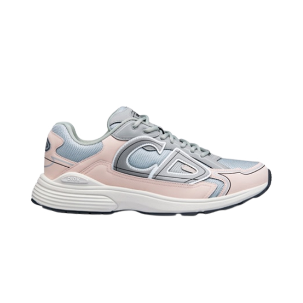 D10r B30 SNEAKER GRAY MESH AND LIGHT PINK AND GRAY TECHNICAL FABRIC   DO058