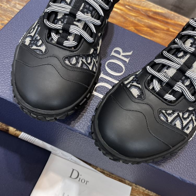 D10rIZON DERBY SHOE BEIGE AND BLACK D10r OBLIQUE JACQUARD AND BLACK RUBBER   DO090