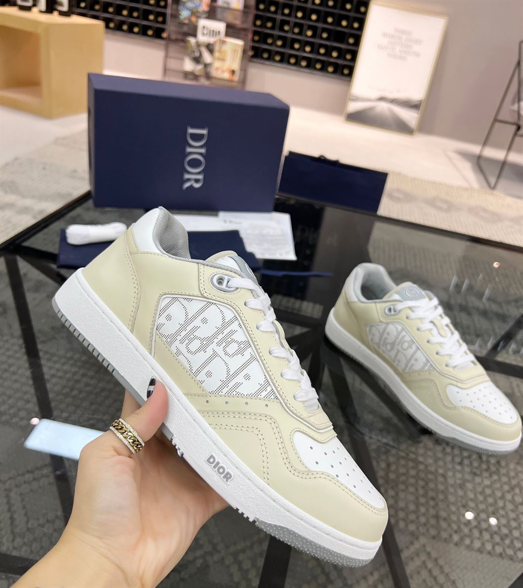 D10r B27 LOW-TOP CREAM WHITE OBLIQUE   DO011