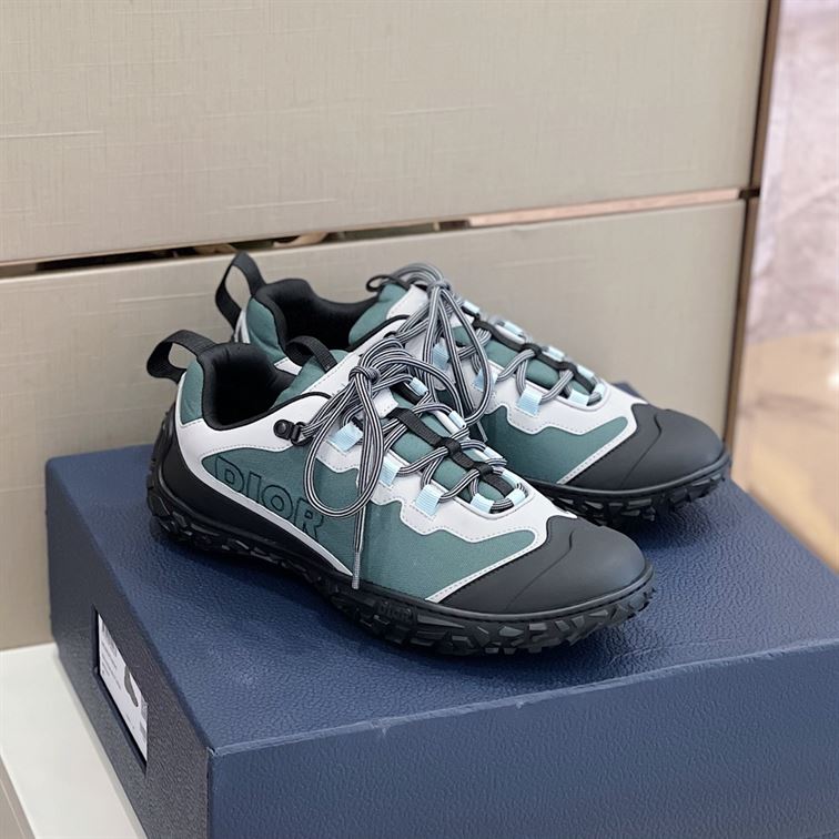D10rIZON HIKING SHOE GREEN-GREY TECHNICAL MESH AND BLACK RUBBER   DO085