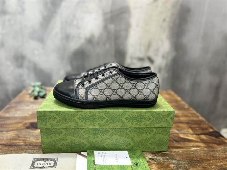 Gvc*1 Dupes Shoes CALIFORNIA GG PU FABRIC LOW-TOP SNEAKER   GCC054