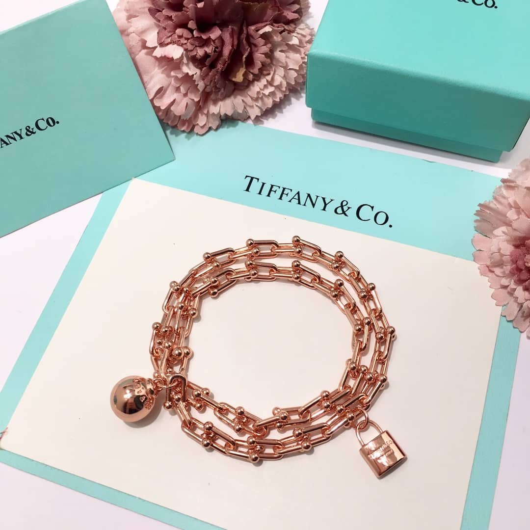 Fake T*f*ny Logo Bracelet
