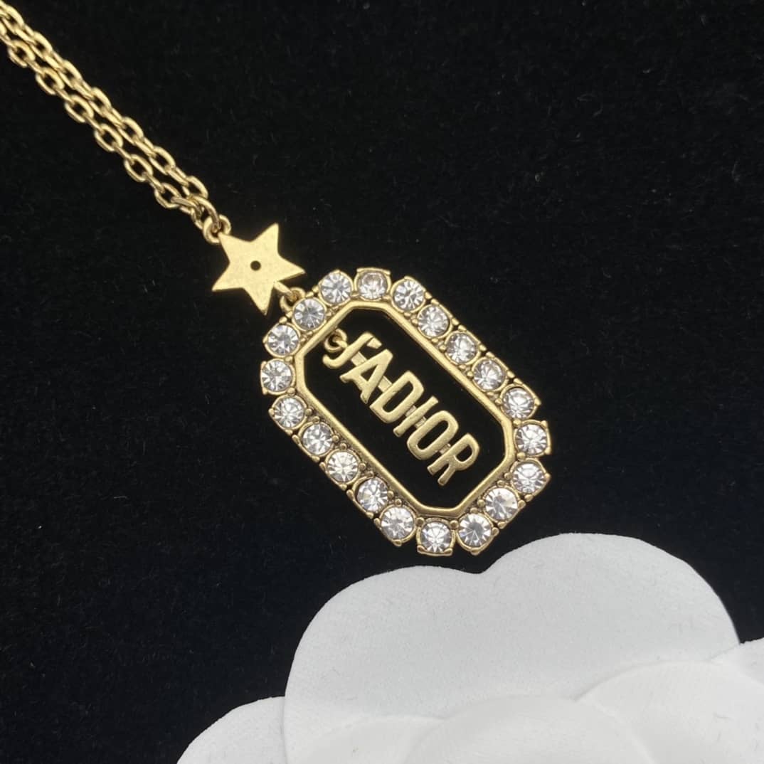 Wholesale Chr1st1an D10r Logo Necklace