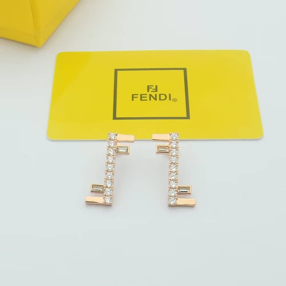 Fake F**di Logo Earring