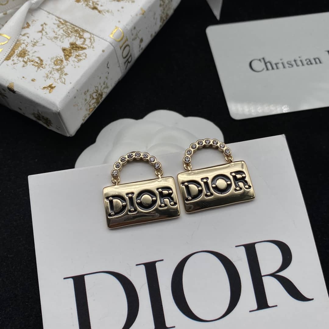 Knockoff Chr1st1an D10r Logo Earring