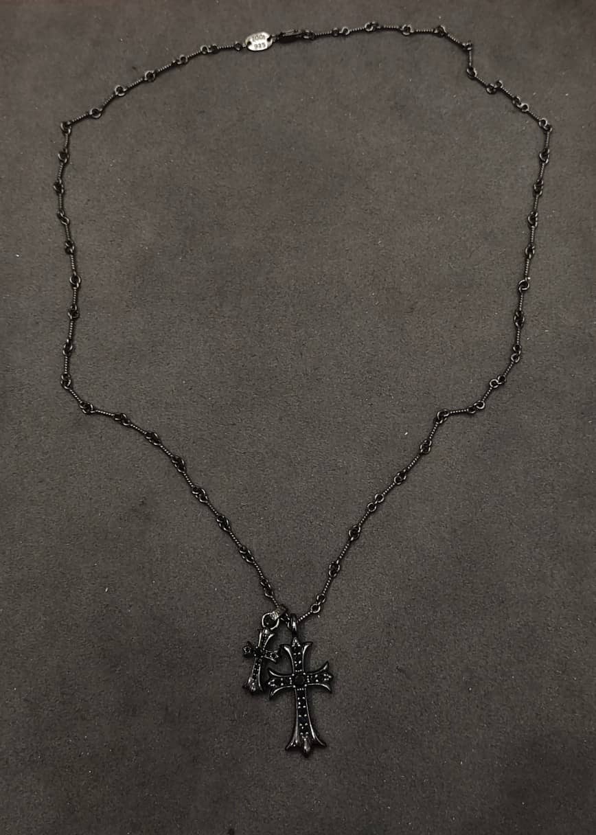7 Star Ch*0me He**ts Necklace