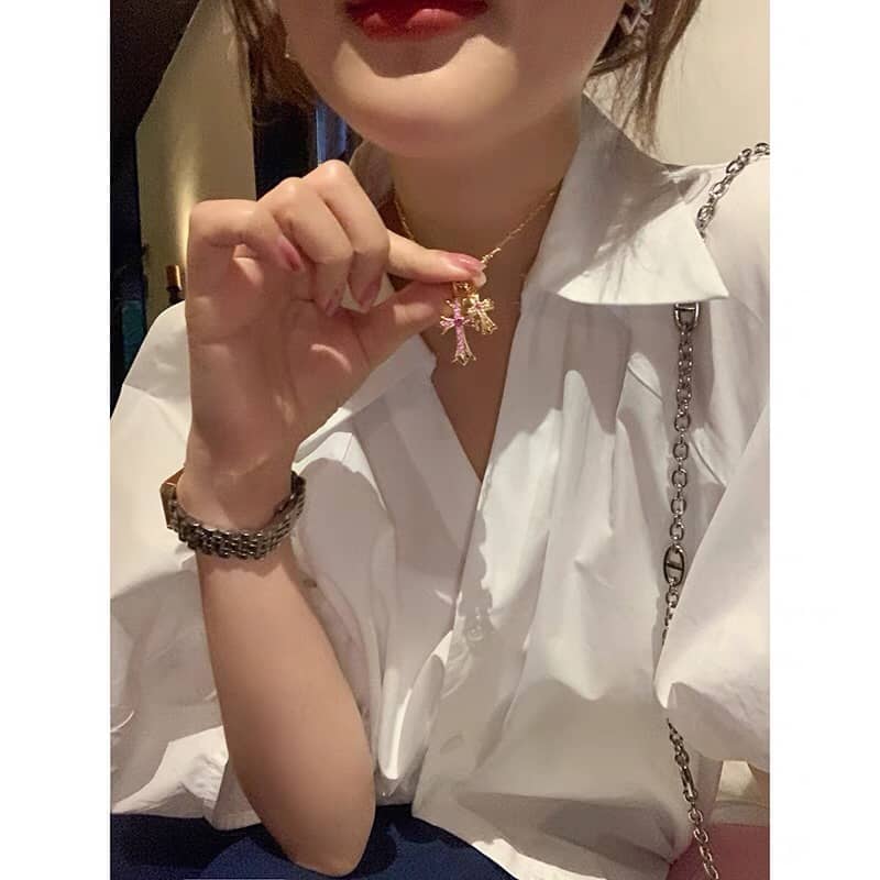 Ch*0me He**ts Necklace First Copy