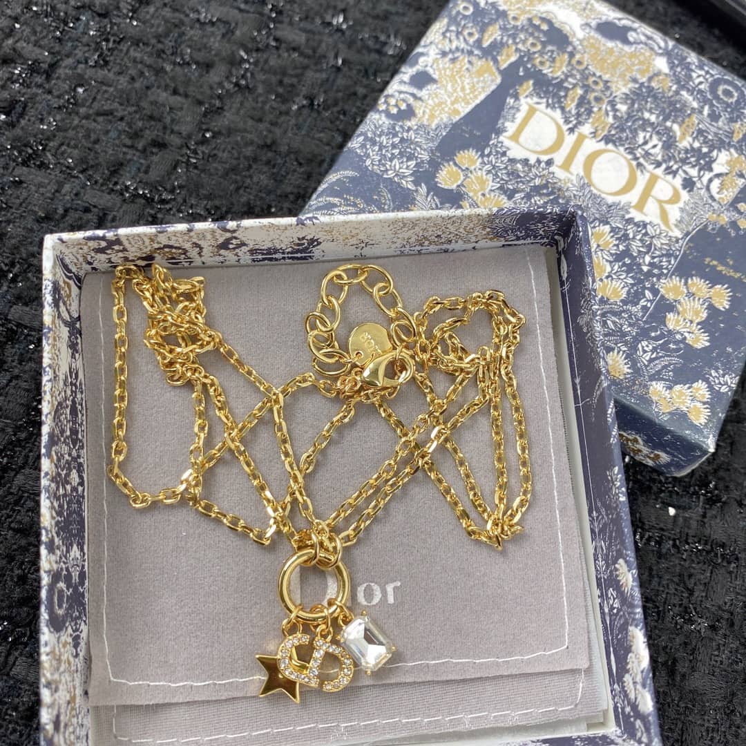 Wholesale Chr1st1an D10r Logo Necklace