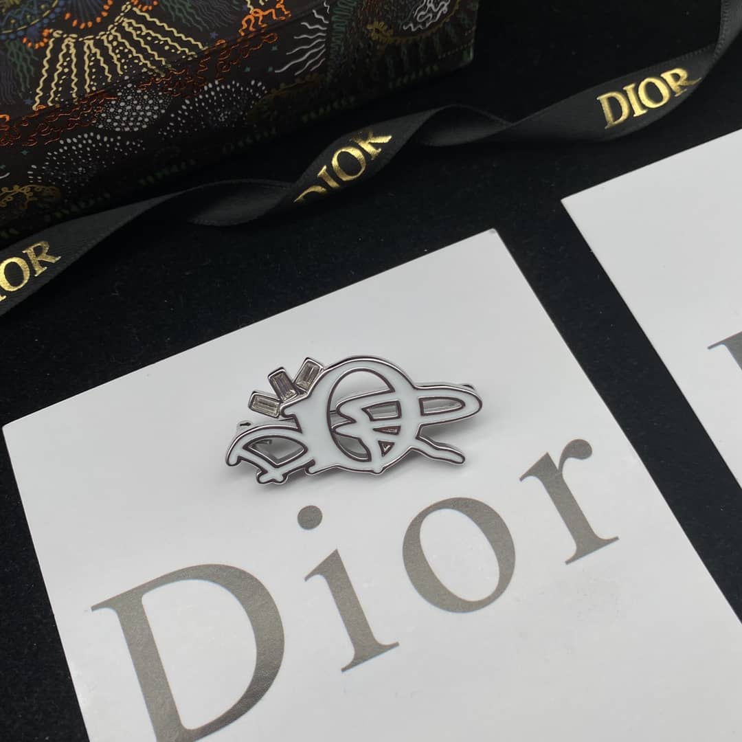 Knockoff Chr1st1an D10r Logo Brooch