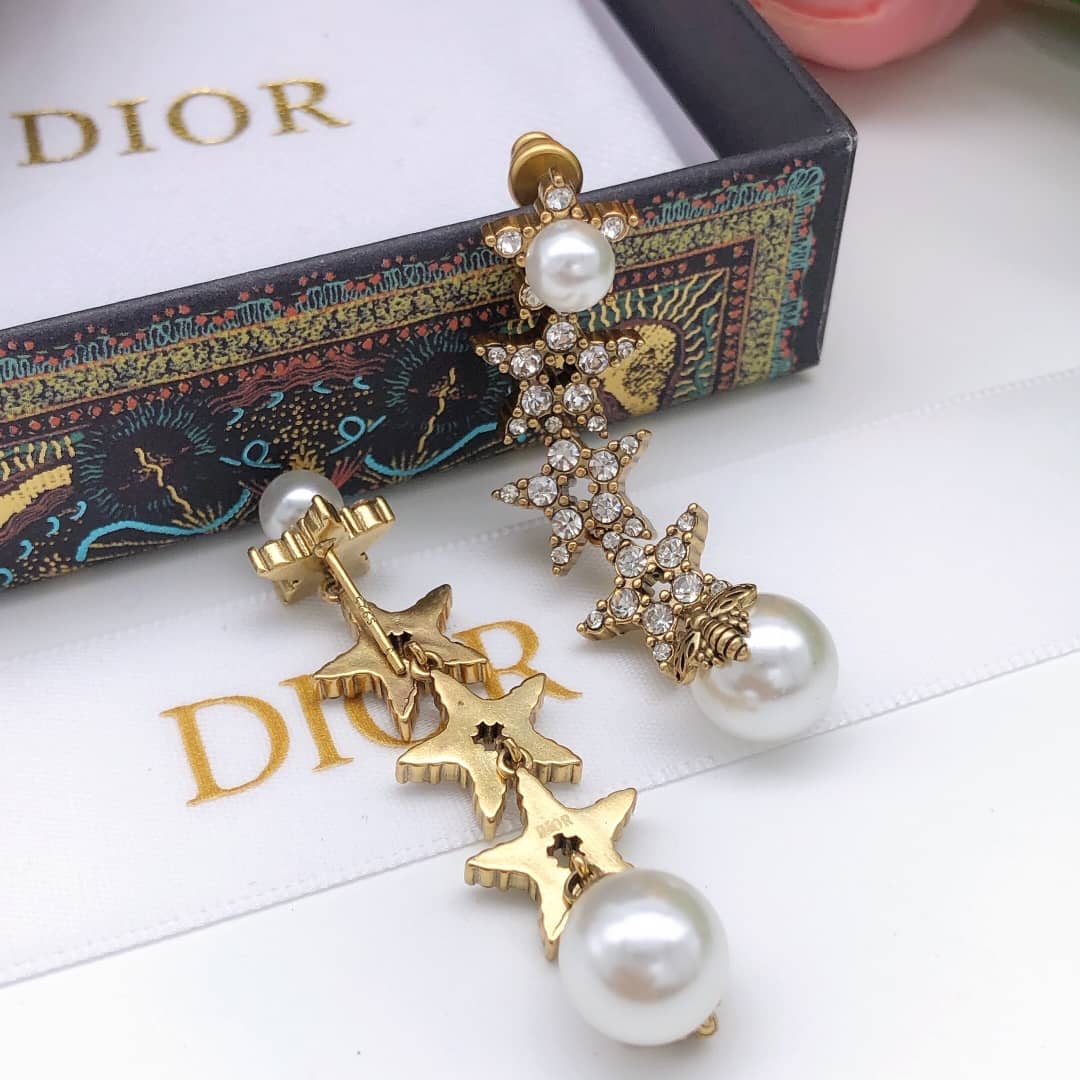 Knockoff Chr1st1an D10r Logo Earring