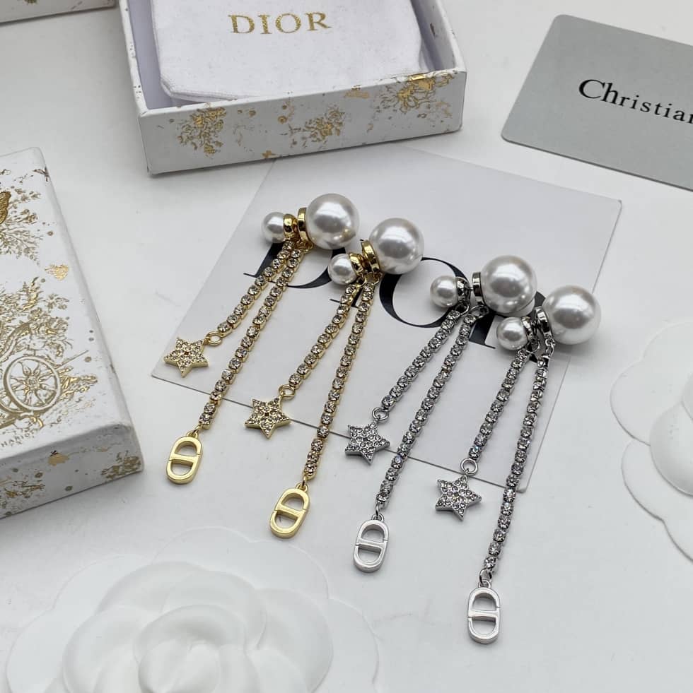 Wholesale Chr1st1an D10r Logo Earring