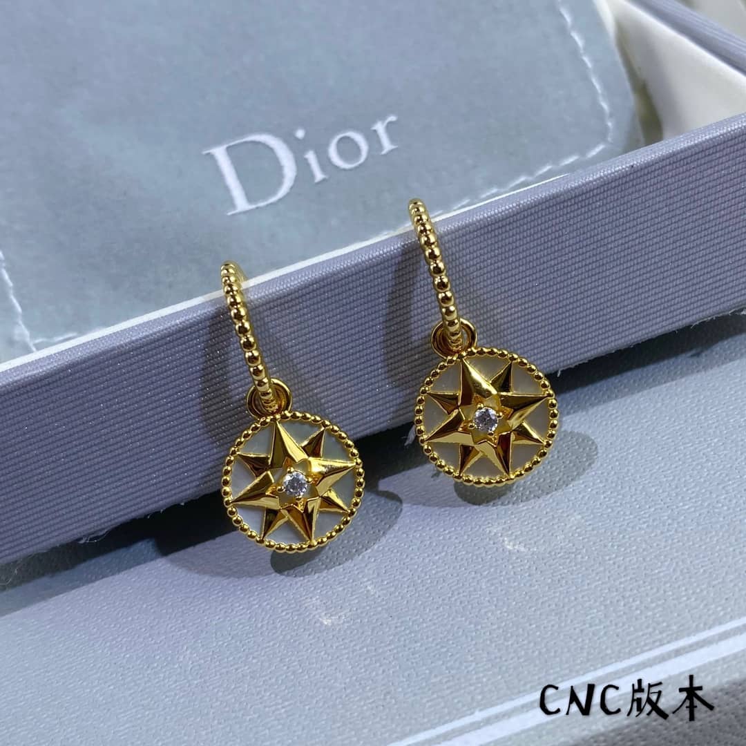 Knockoff Chr1st1an D10r Logo Earring