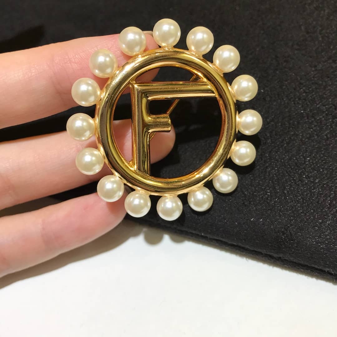 Replica F**di Brooch