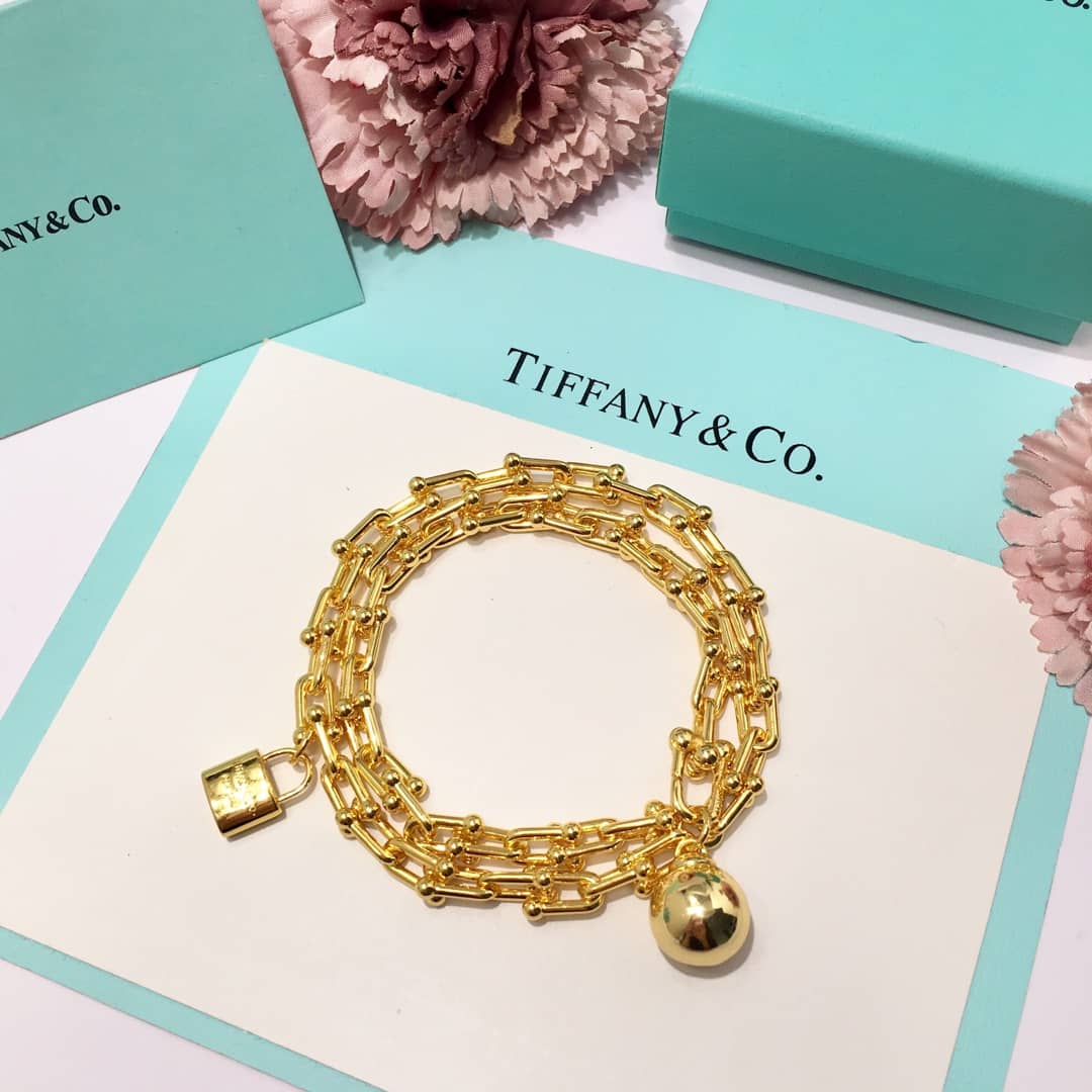 Fake T*f*ny Logo Bracelet