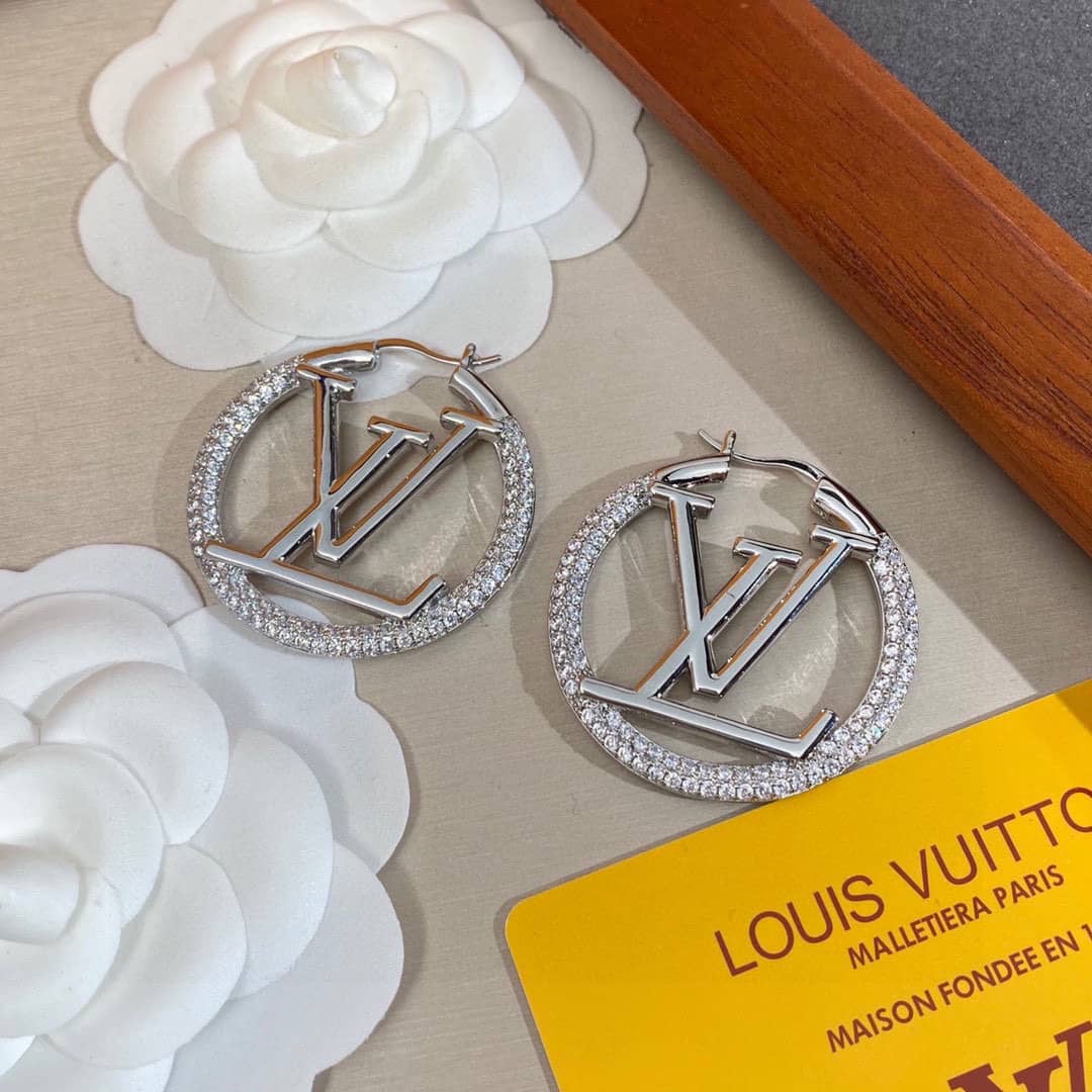 Knockoff L0vis Vvtt0n Logo Earring