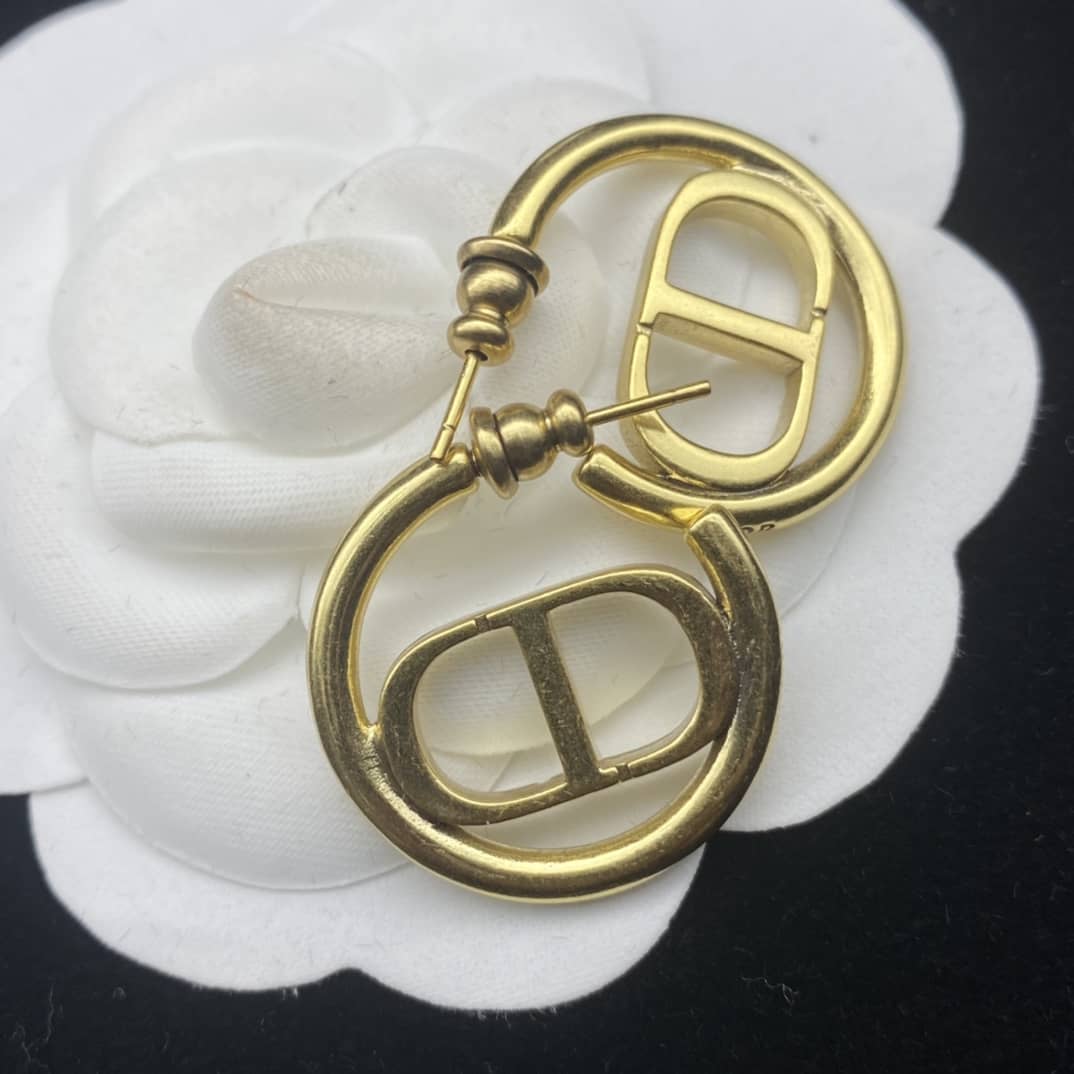 Wholesale Chr1st1an D10r Logo Earring