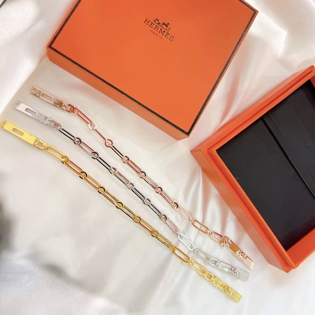 Knockoff H**me5 Logo Bracelet