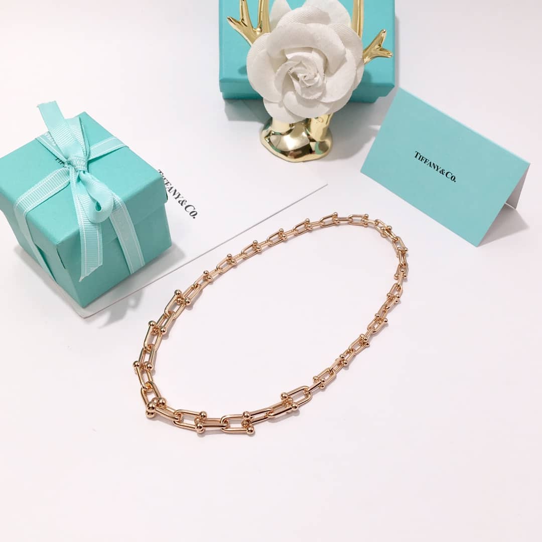Fake T*f*ny Logo Necklace