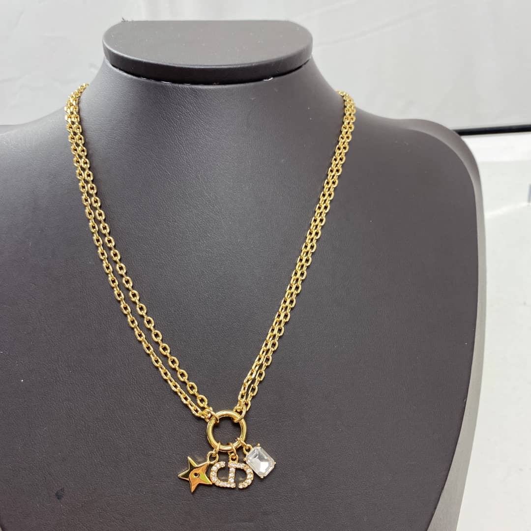 Wholesale Chr1st1an D10r Logo Necklace