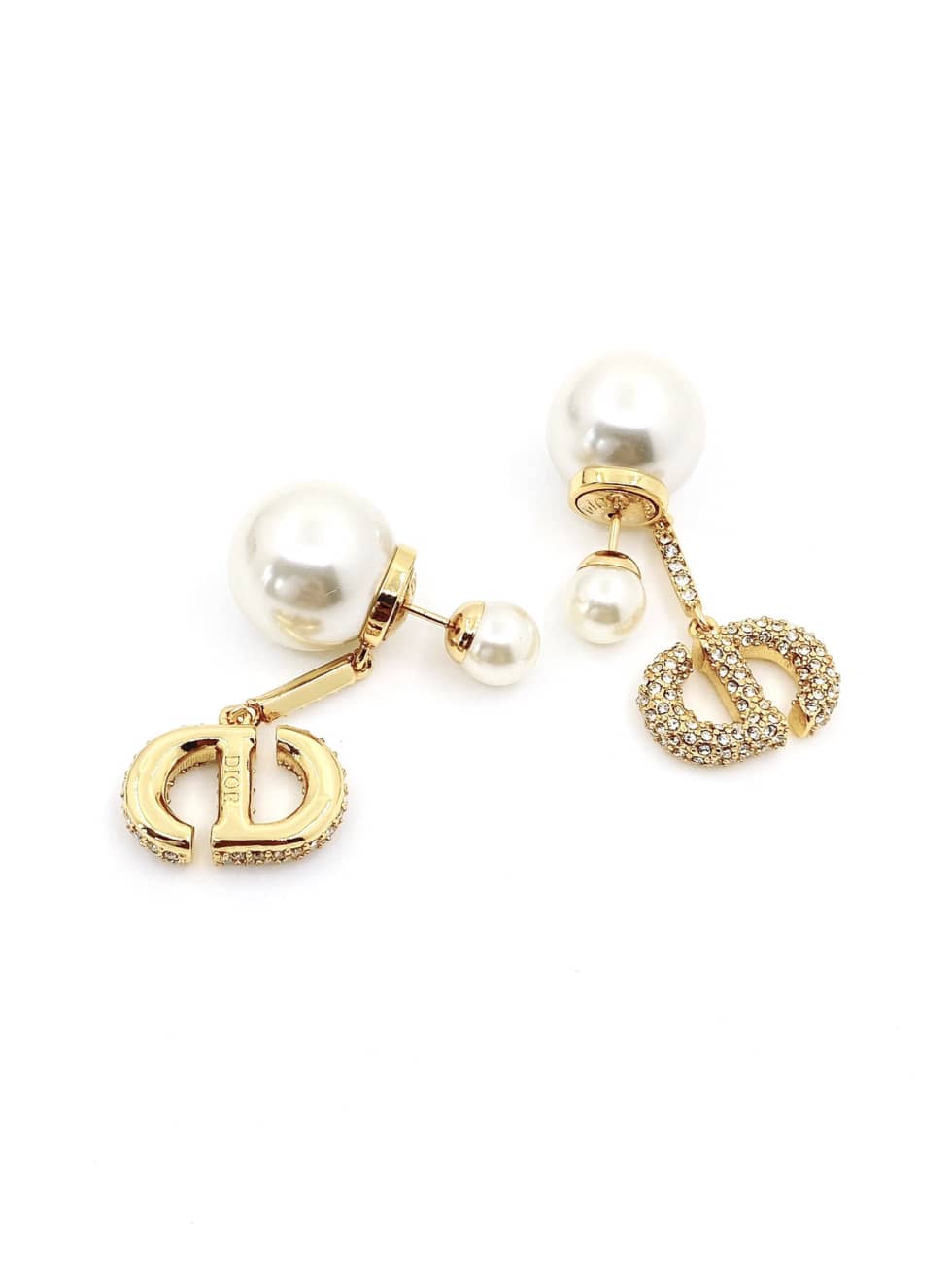 Fake Chr1st1an D10r Logo Earring