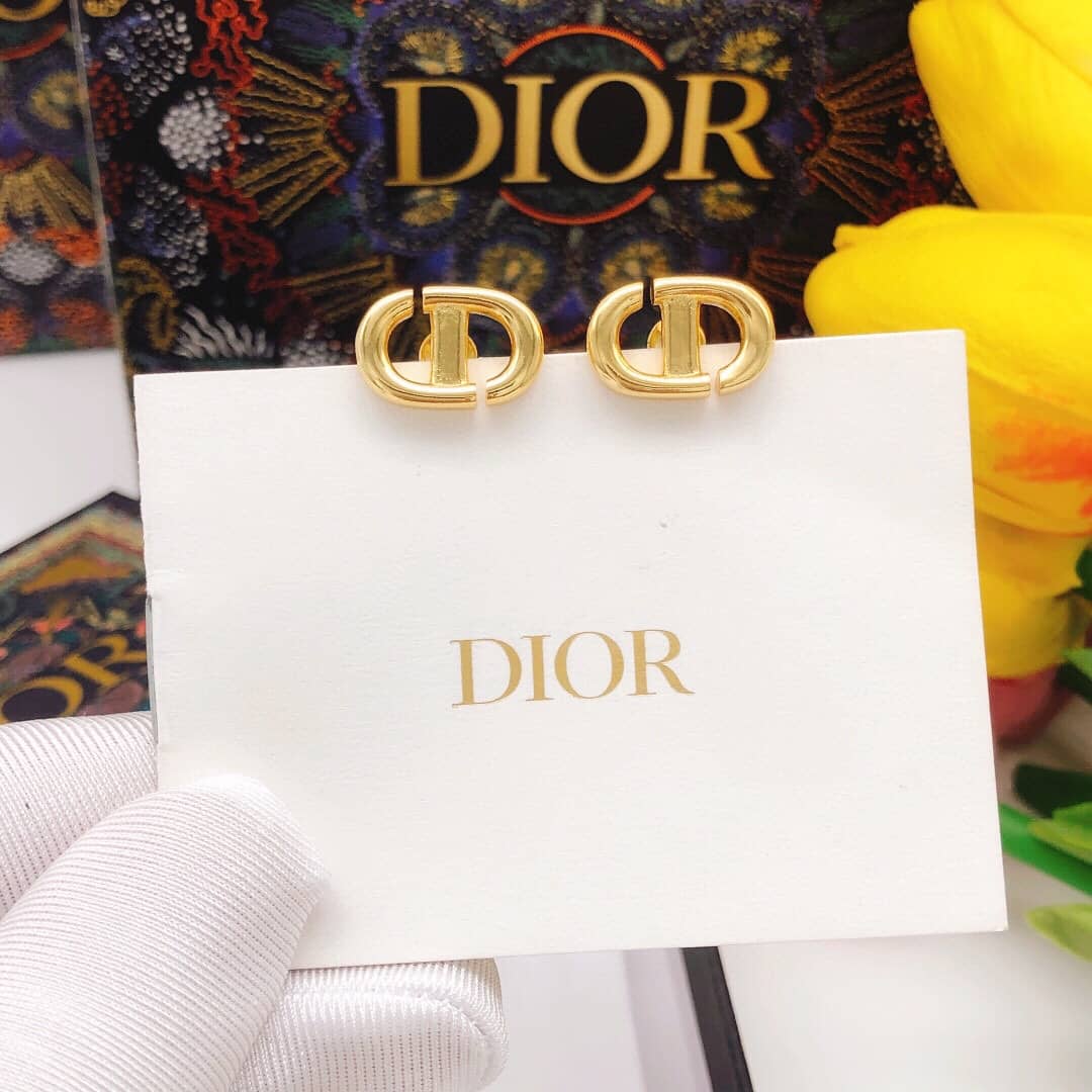 Knockoff Chr1st1an D10r Logo Earring