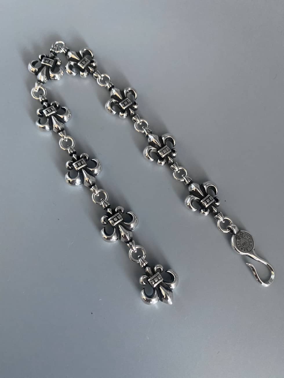 Fake Ch*0me He**ts Logo Bracelet
