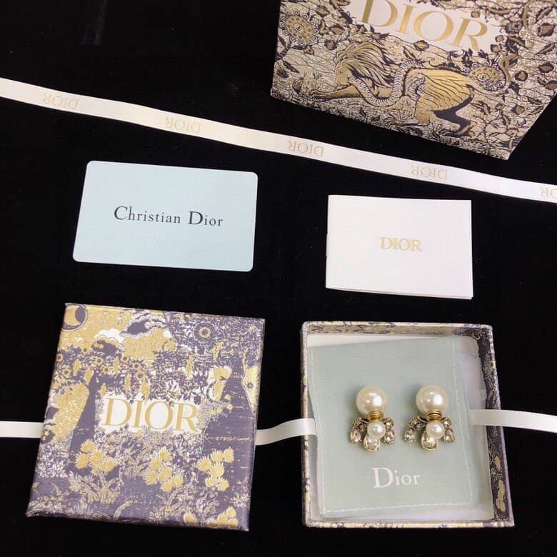 Knockoff Chr1st1an D10r Logo Earring