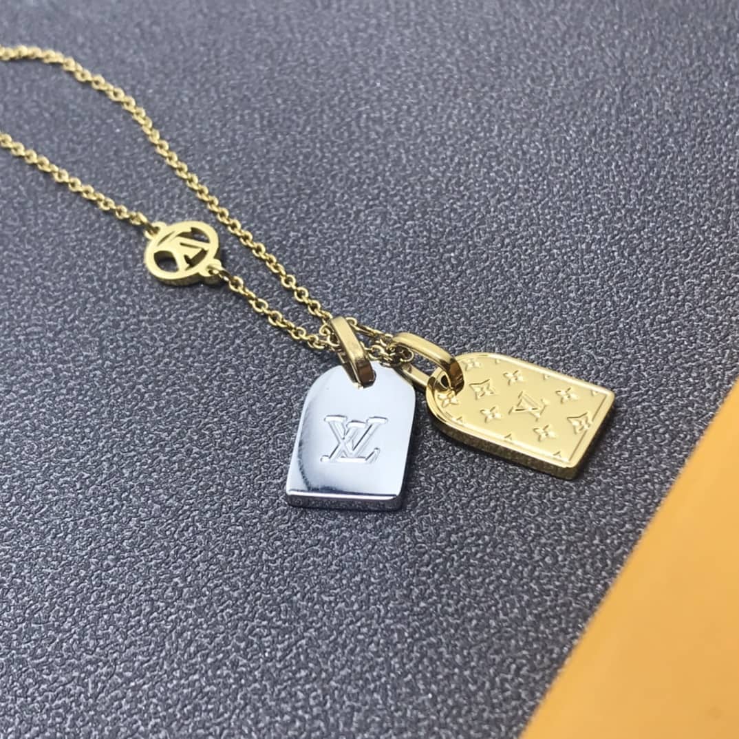 Wholesale L0vis Vvtt0n Logo Necklace