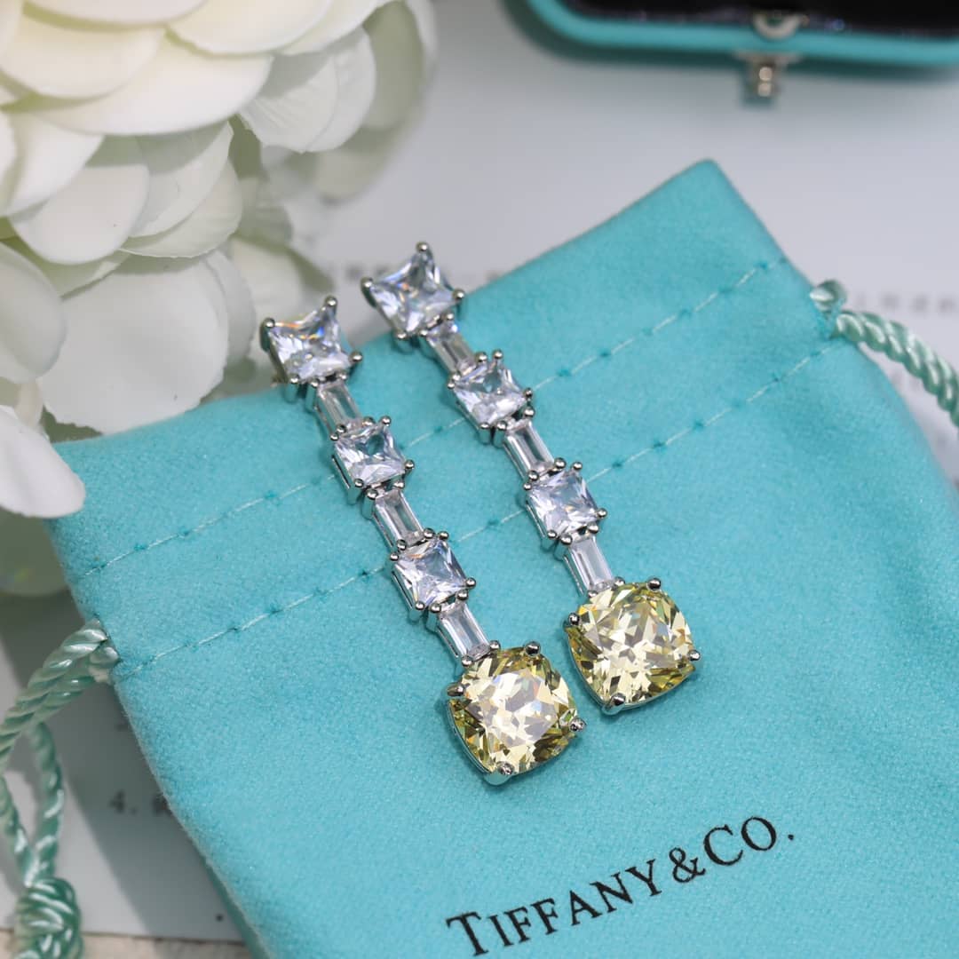 Fake T*f*ny Logo Earring