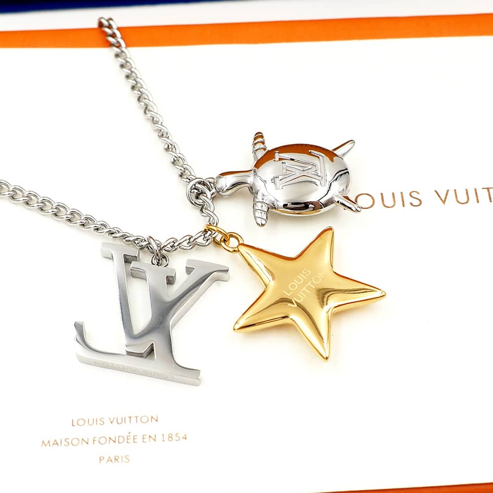Wholesale L0vis Vvtt0n Logo Necklace