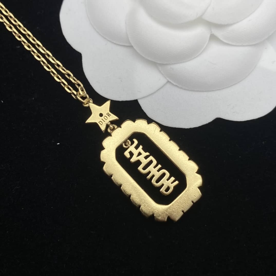 Wholesale Chr1st1an D10r Logo Necklace