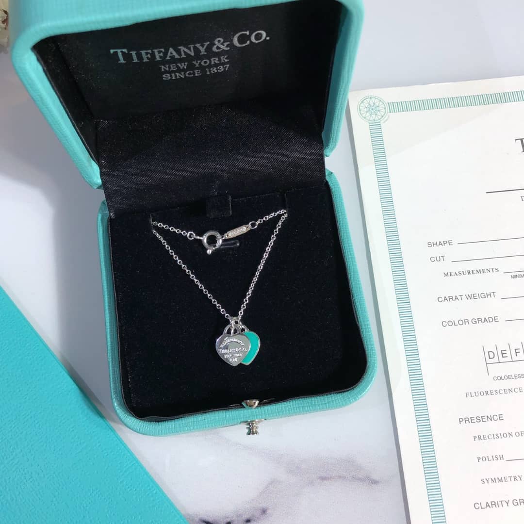 Knockoff T*f*ny Logo Necklace