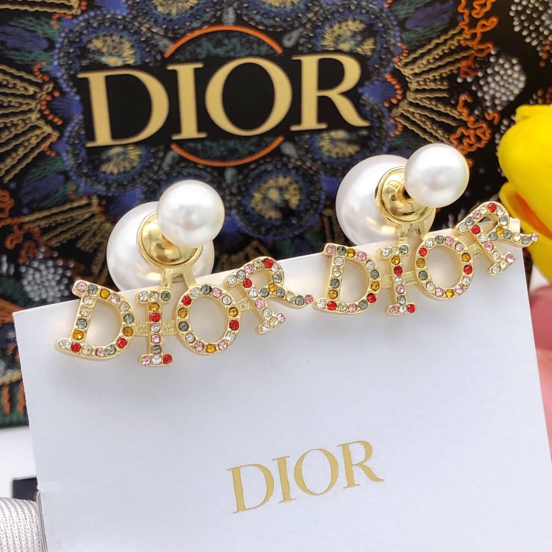 Wholesale Chr1st1an D10r Logo Earring