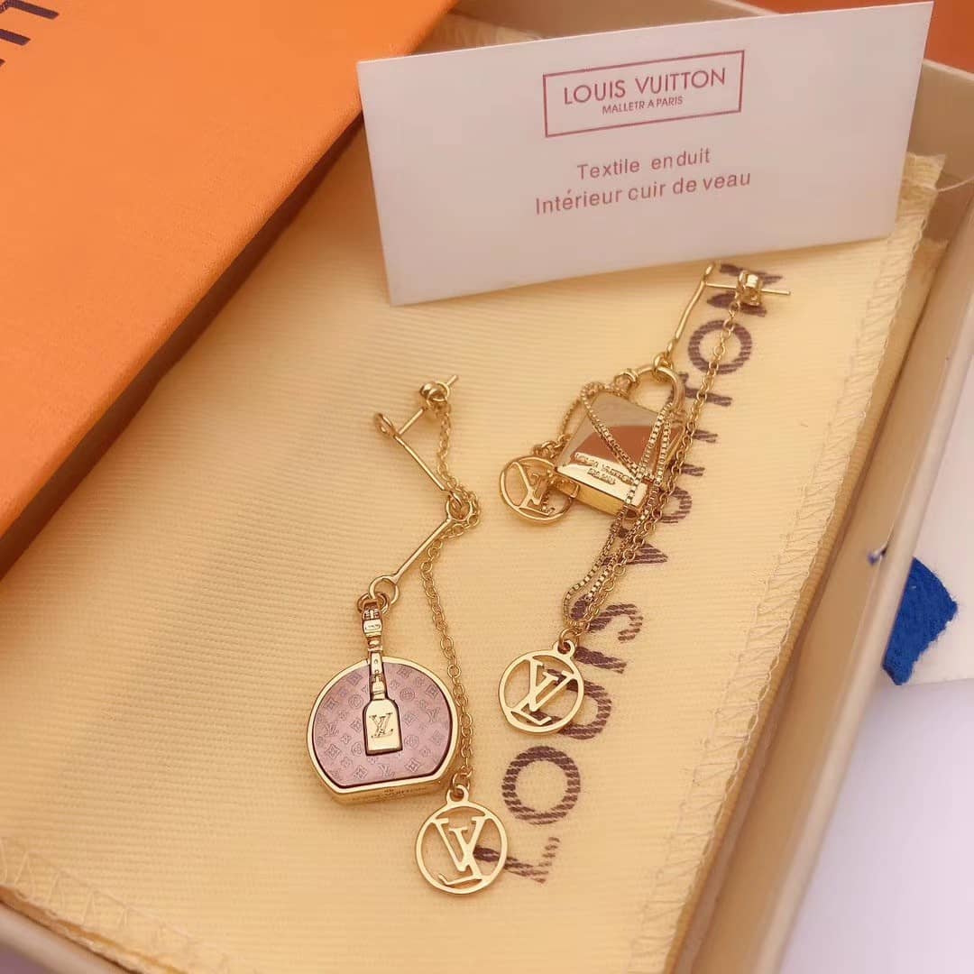 Knockoff L0vis Vvtt0n Logo Earring