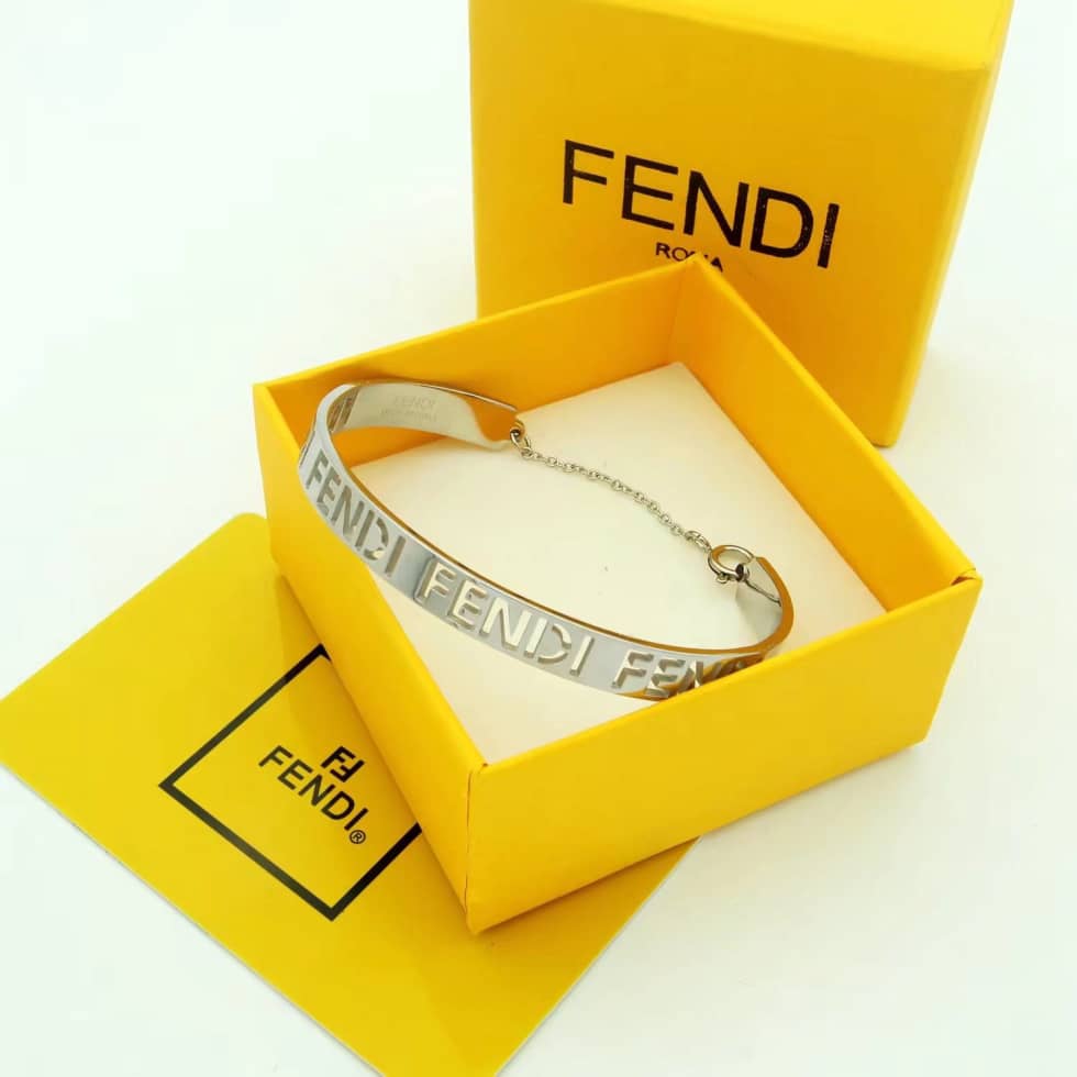 Knockoff F**di Logo Bracelet