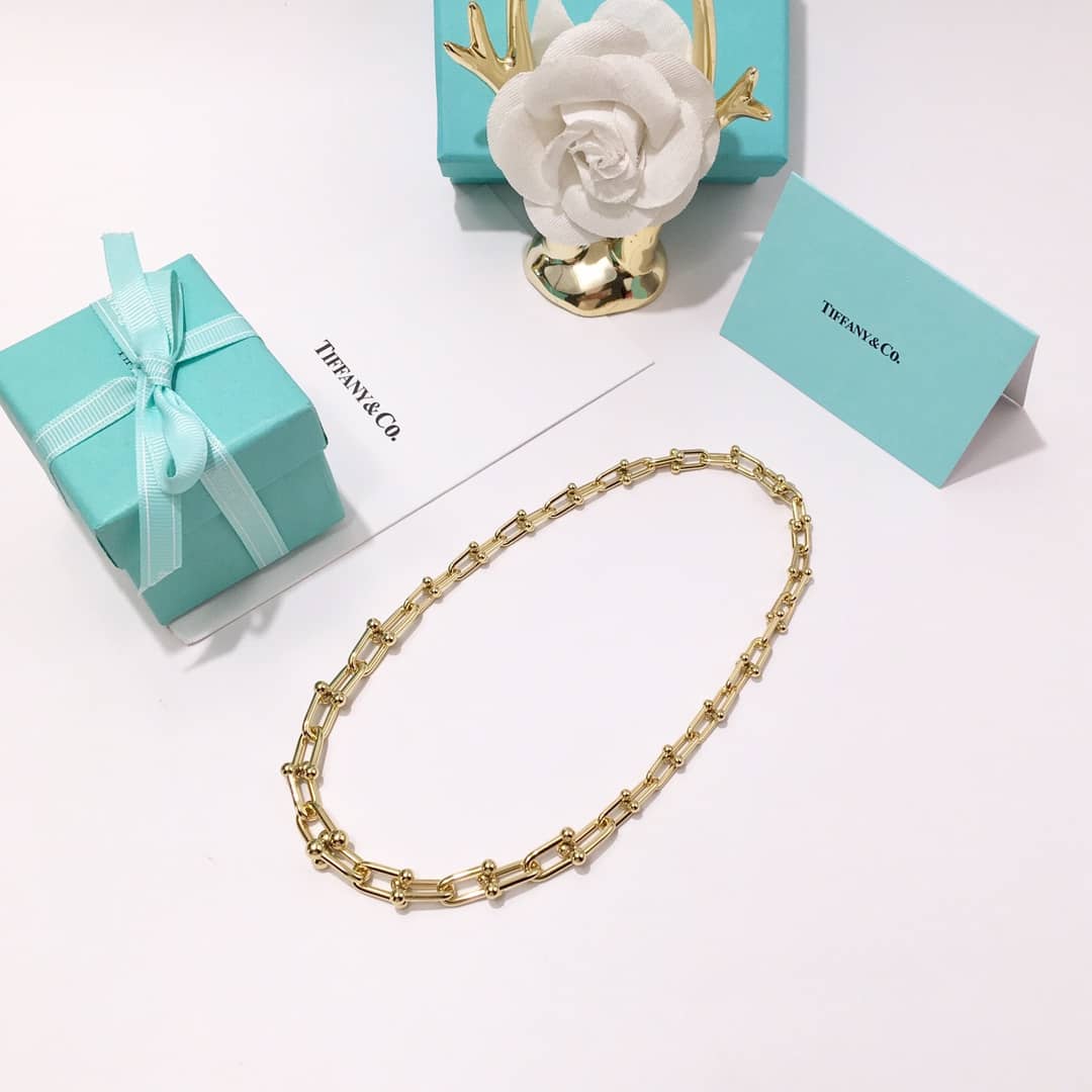 Fake T*f*ny Logo Necklace