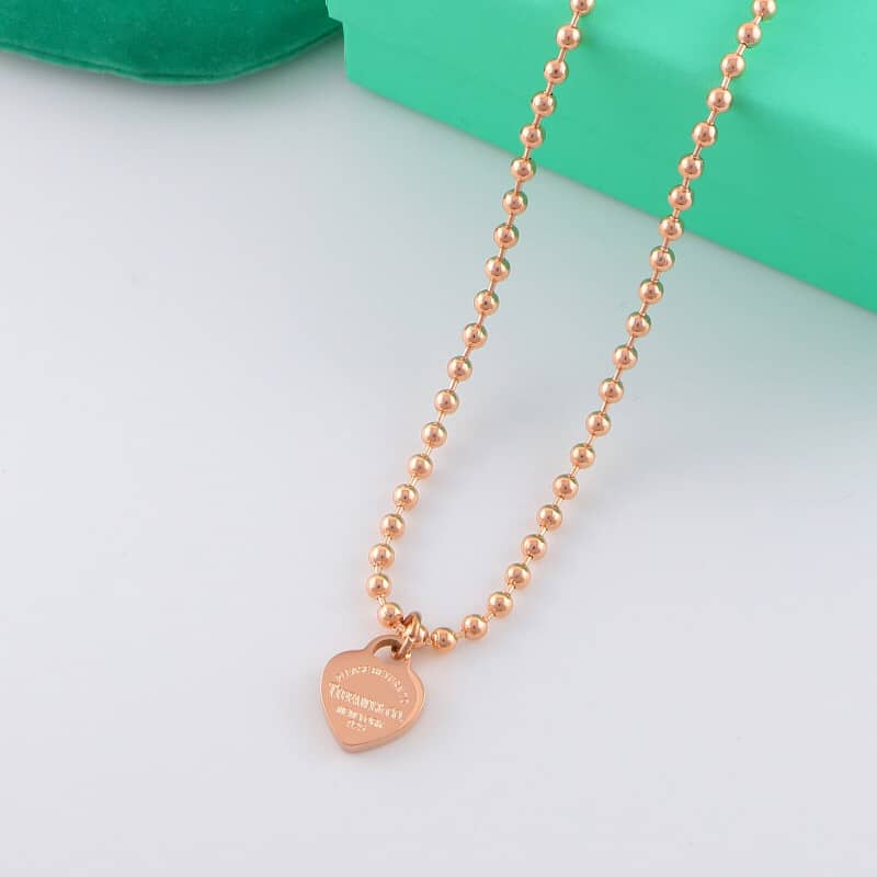 Knockoff T*f*ny Logo Necklace