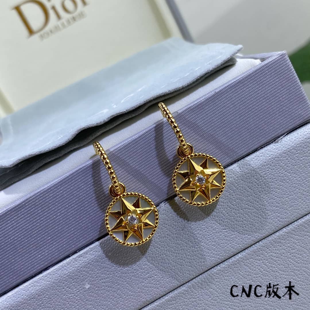 Knockoff Chr1st1an D10r Logo Earring