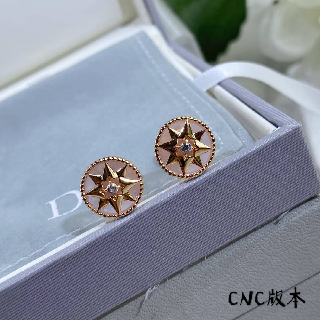 Knockoff Chr1st1an D10r Logo Earring