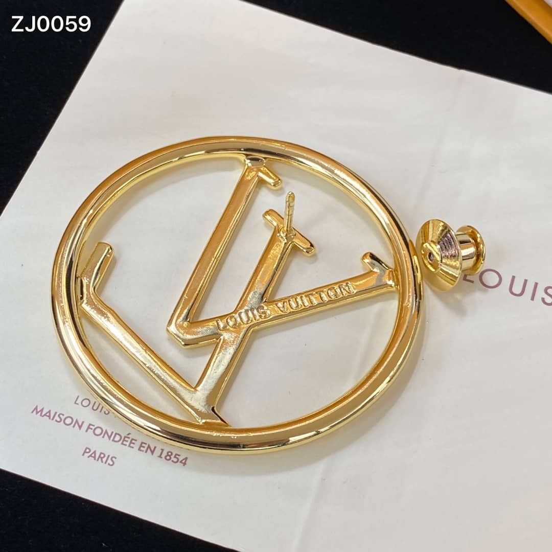 Fake L0vis Vvtt0n Logo Brooch