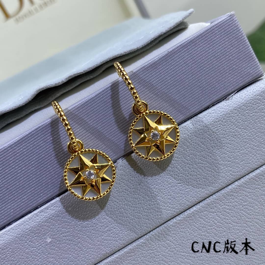 Knockoff Chr1st1an D10r Logo Earring