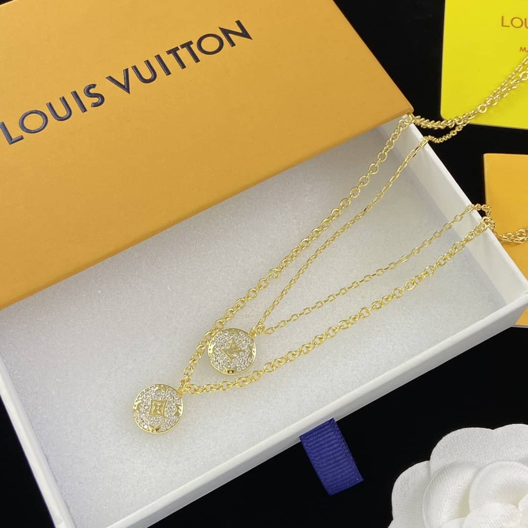 Wholesale L0vis Vvtt0n Logo Necklace