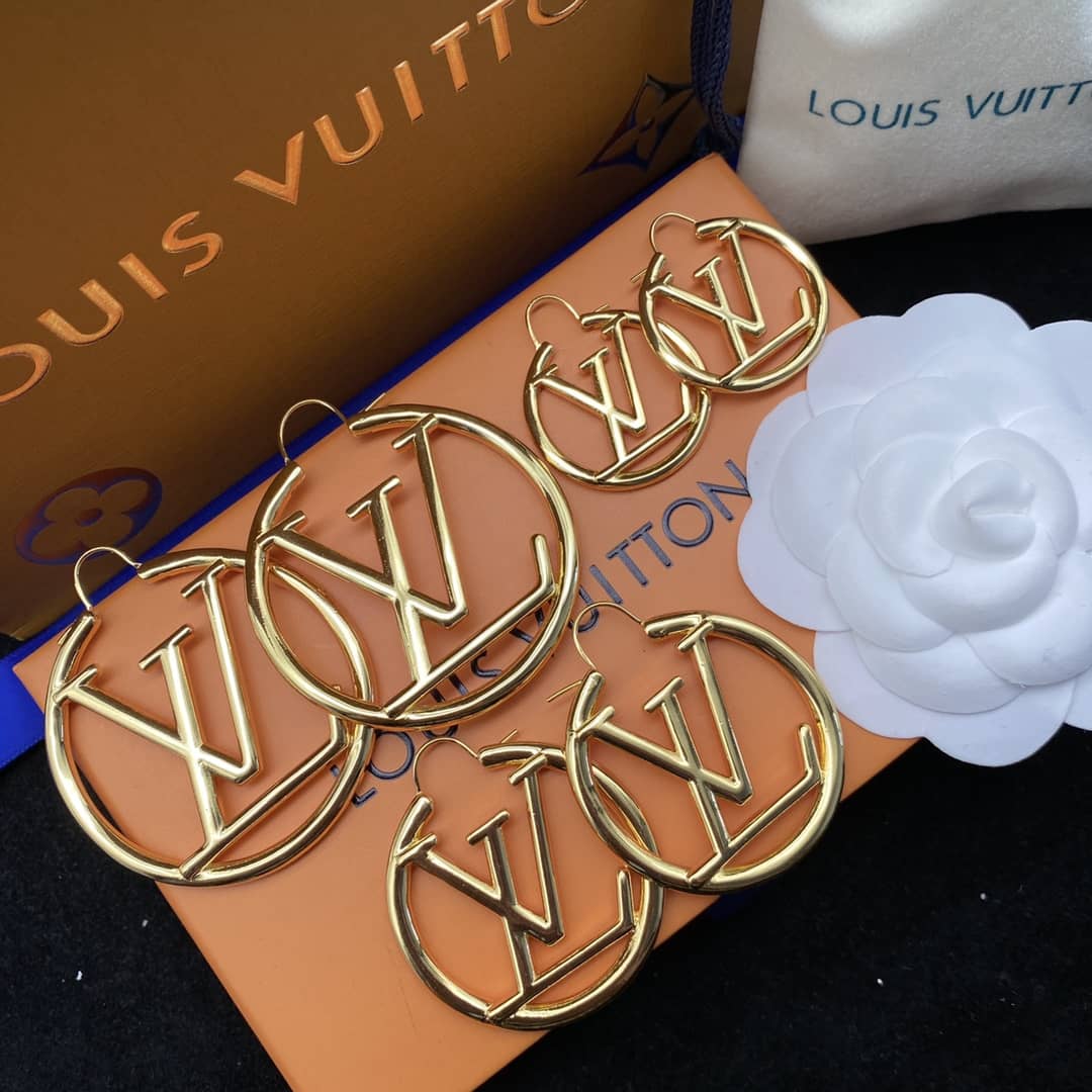 Knockoff L0vis Vvtt0n Logo Earring