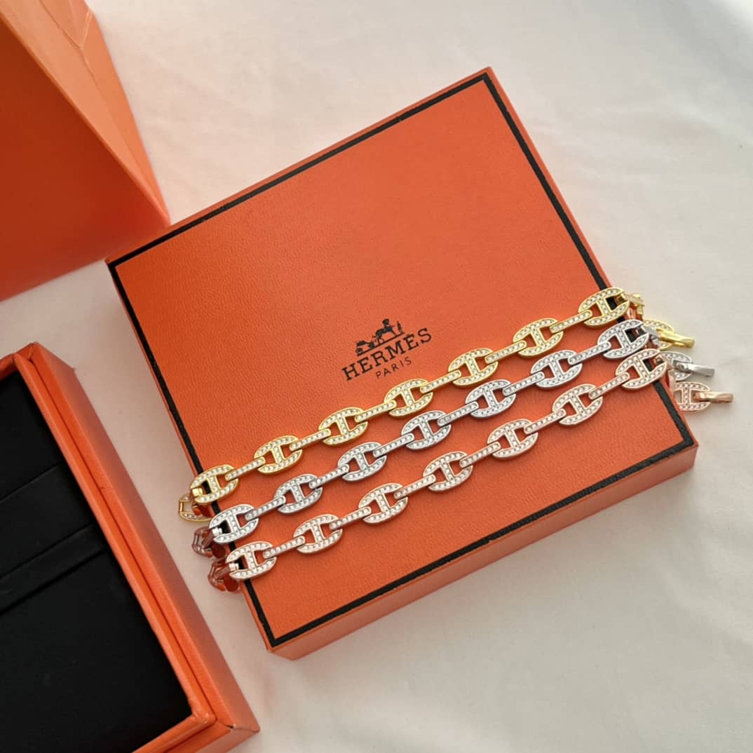 Knockoff H**me5 Logo Bracelet