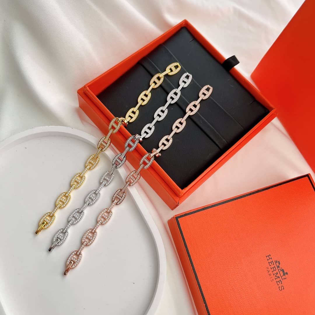 Knockoff H**me5 Logo Bracelet